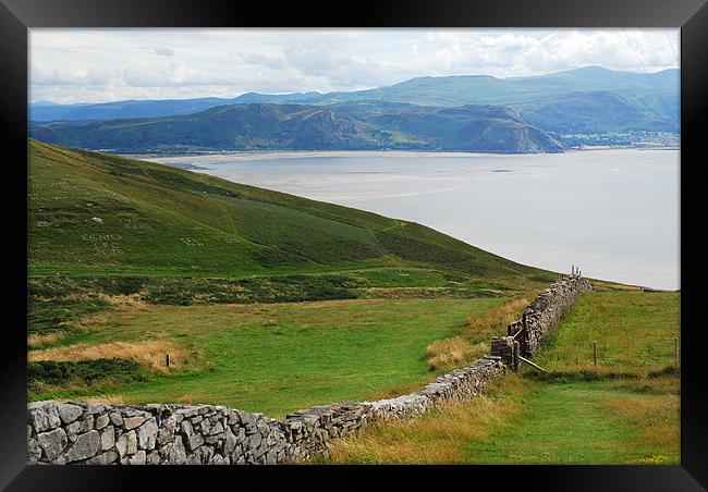 View from around The Great Orme Llandudno Framed Print by JEAN FITZHUGH