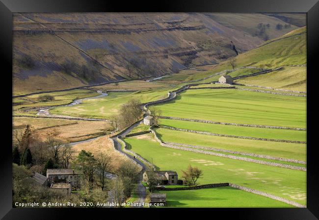 Brootes Lane view (Arncliffe) Framed Print by Andrew Ray