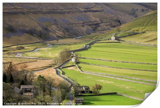 Brootes Lane view (Arncliffe) Print by Andrew Ray