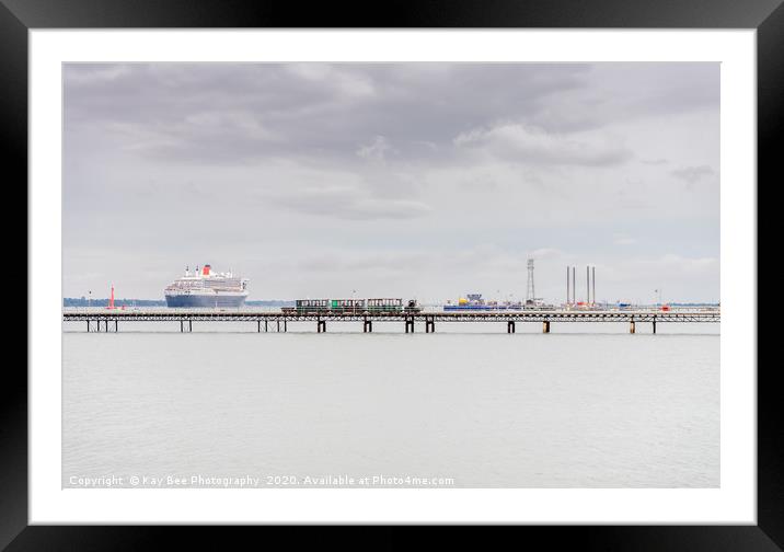 Hythe Pier, Port of Southampton  Framed Mounted Print by KB Photo