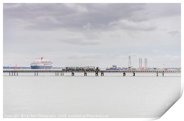 Hythe Pier, Port of Southampton  Print by KB Photo