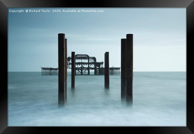 West Pier Framed Print by Richard Taylor