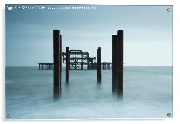 West Pier Acrylic by Richard Taylor