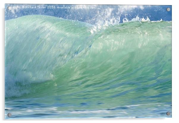Ocean Wave Acrylic by Richard Taylor