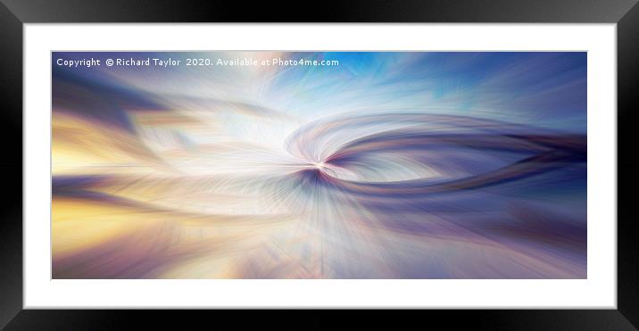 Sunrise Twirl Framed Mounted Print by Richard Taylor