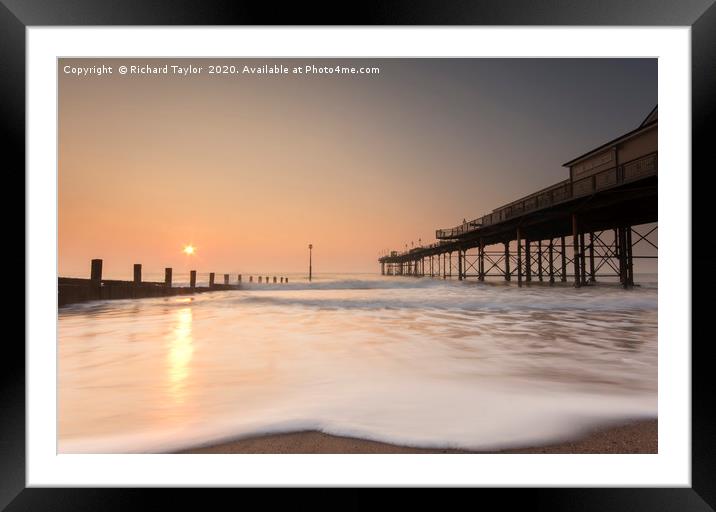 Sunrise at the Pier Framed Mounted Print by Richard Taylor