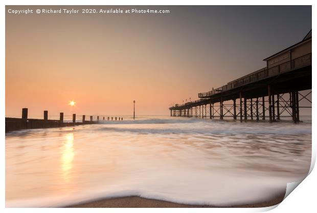 Sunrise at the Pier Print by Richard Taylor