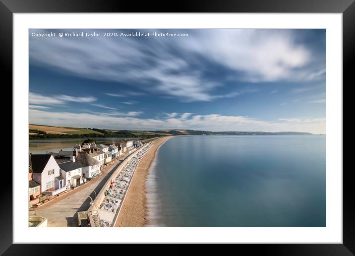 Calm Torcross  Framed Mounted Print by Richard Taylor