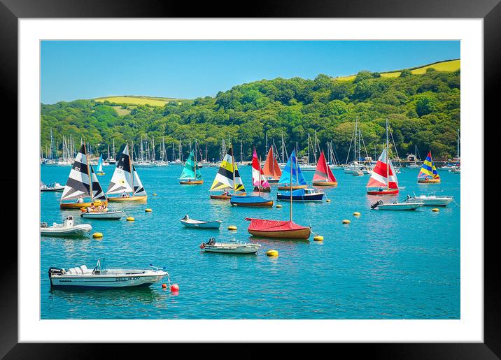 Fowey regatta  Framed Mounted Print by Steve Taylor