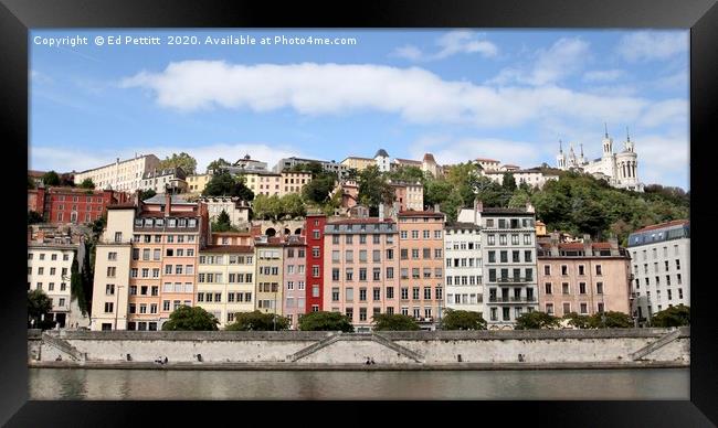 Lyon River Residences, France Framed Print by Ed Pettitt