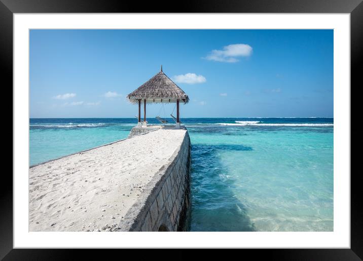 Helengeli Island, Maldives Framed Mounted Print by Dave Collins