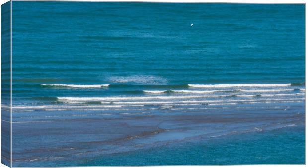 Surf, , Pembrokeshire, Wales, UK Canvas Print by Mark Llewellyn