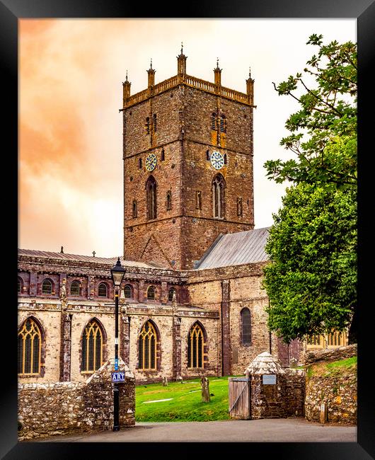St Davids Cathedral, Pembrokeshire, Wales, UK Framed Print by Mark Llewellyn