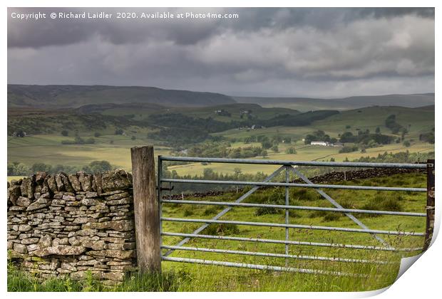 Upper Teesdale from Stable Edge, Dramatic Light Print by Richard Laidler