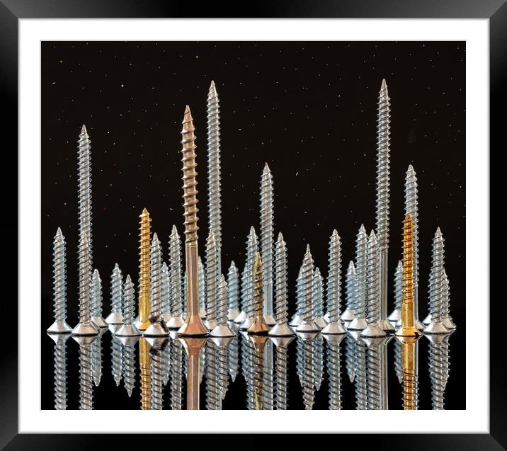 Screw City Framed Mounted Print by Dave Collins