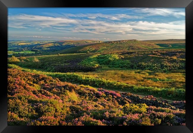 Burbage Moor and Houndkirk Hill                    Framed Print by Darren Galpin