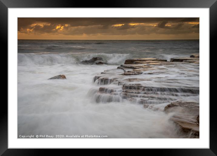 The Power of the Sea Framed Mounted Print by Phil Reay