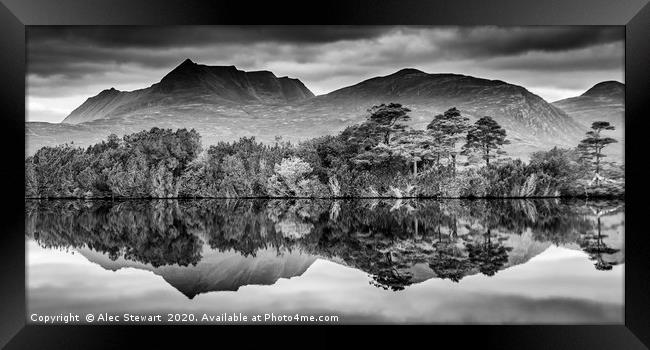 Scottish Landscape Reflected Framed Print by Alec Stewart