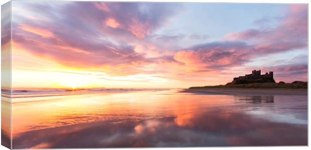 Bamburgh Panorama Canvas Print by Northeast Images