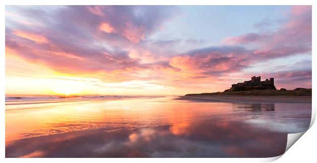Bamburgh Panorama Print by Northeast Images