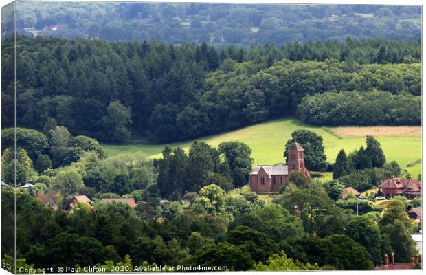 Surrey hills view Canvas Print by Paul Clifton