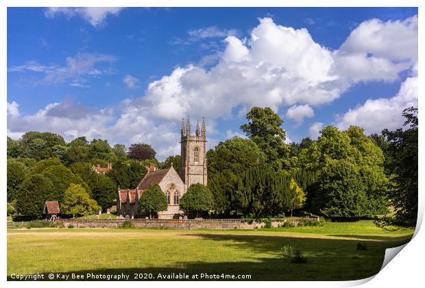 St Nicholas Church in Chawton, Hampshire Print by KB Photo