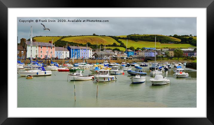 Aberaeron Harbour, North Wales Framed Mounted Print by Frank Irwin