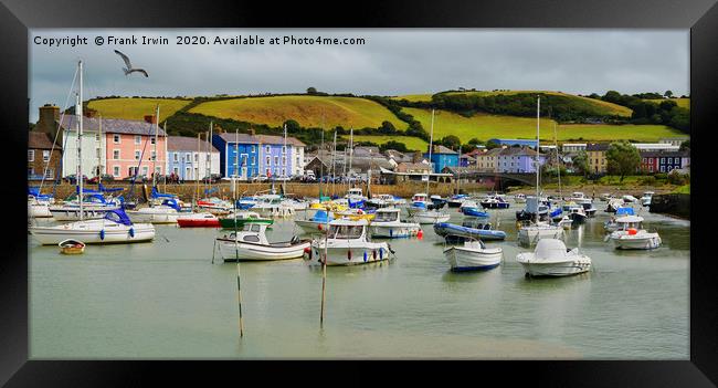 Aberaeron Harbour, North Wales Framed Print by Frank Irwin