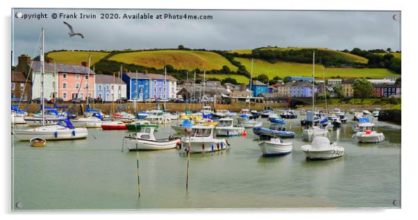 Aberaeron Harbour, North Wales Acrylic by Frank Irwin