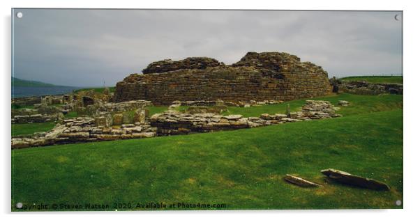 The Broch of Gurness Acrylic by Steven Watson