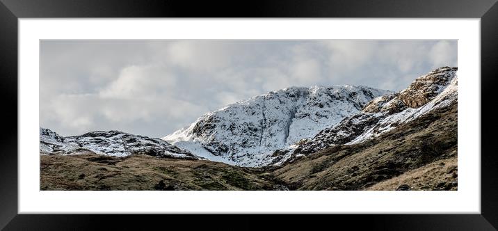 Great End Framed Mounted Print by John Malley