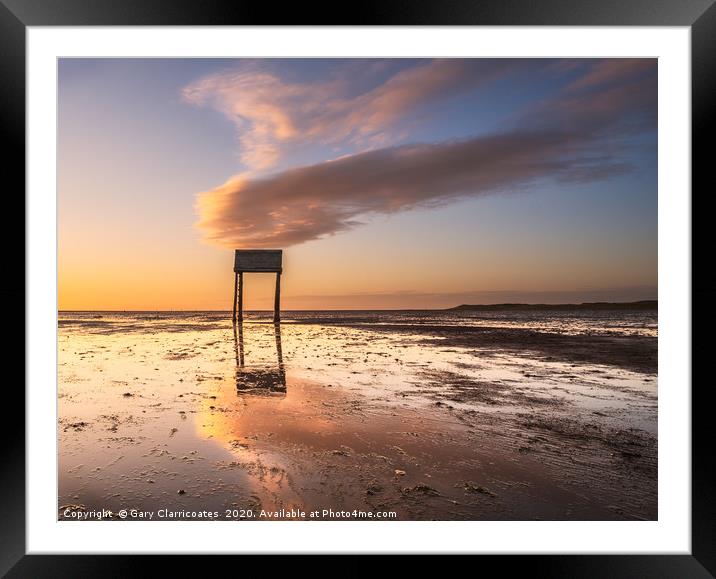 Refuge Box on the Causeway Framed Mounted Print by Gary Clarricoates