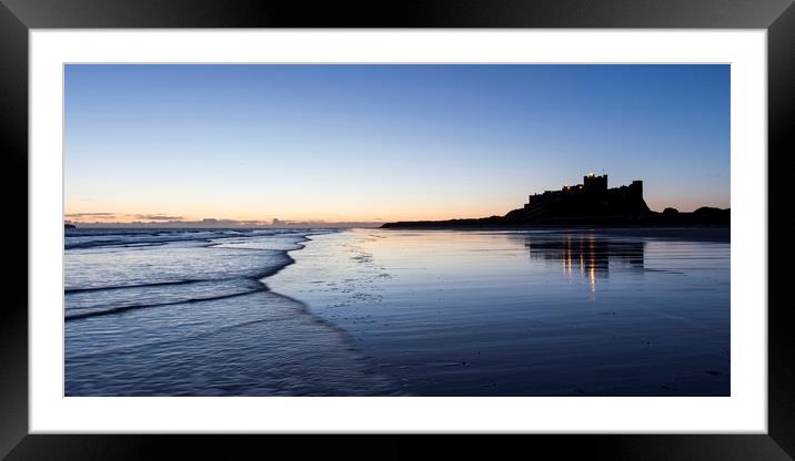 Bamburgh Panorama Framed Mounted Print by Northeast Images