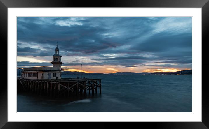 Sunrise over the Pier, Dunoon, Argyll, Scotland Framed Mounted Print by Dave Collins
