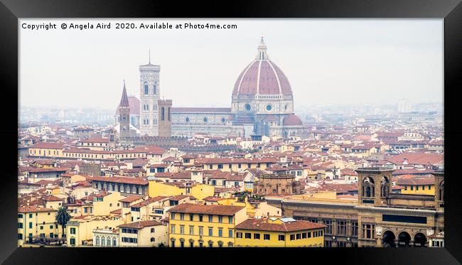 Beautiful Florence. Framed Print by Angela Aird