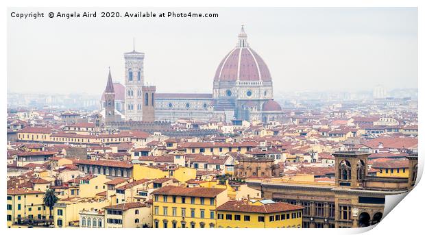 Beautiful Florence. Print by Angela Aird