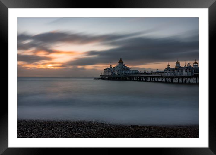 Eastbourne pier at Sunrise Framed Mounted Print by Dave Collins