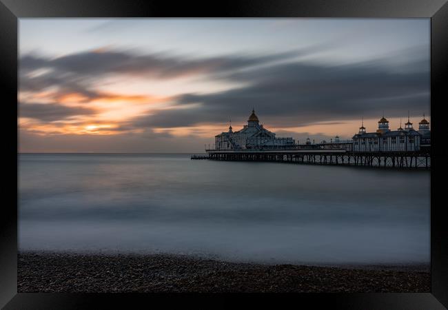 Eastbourne pier at Sunrise Framed Print by Dave Collins