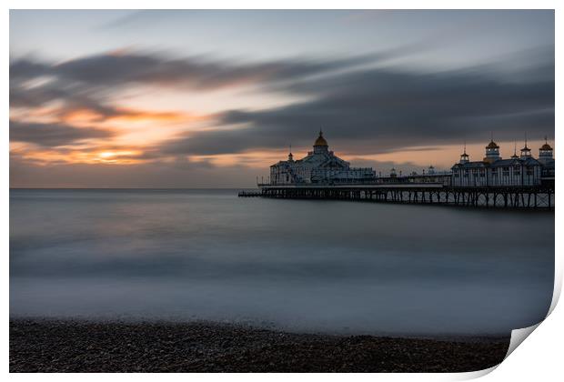 Eastbourne pier at Sunrise Print by Dave Collins
