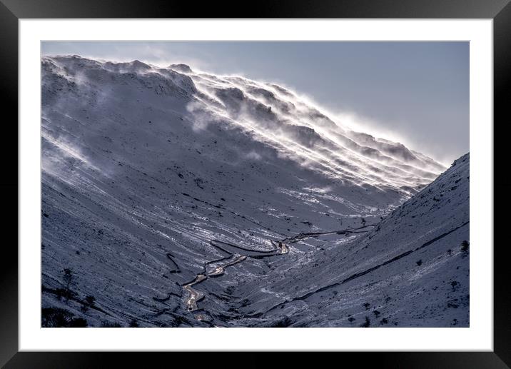 A Wintery Kirkstone Pass Framed Mounted Print by John Malley
