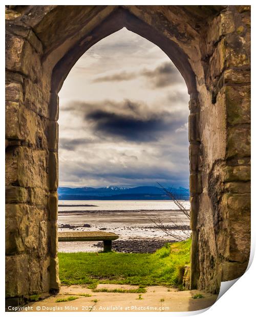 Doorway to the Forth Print by Douglas Milne