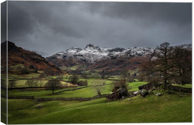 The Langdale Boulders Canvas Print by John Malley