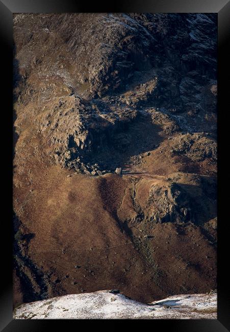 Cam Crag Ridge Framed Print by John Malley