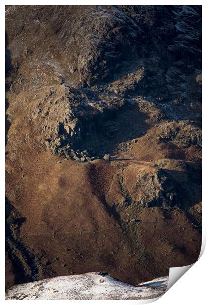Cam Crag Ridge Print by John Malley