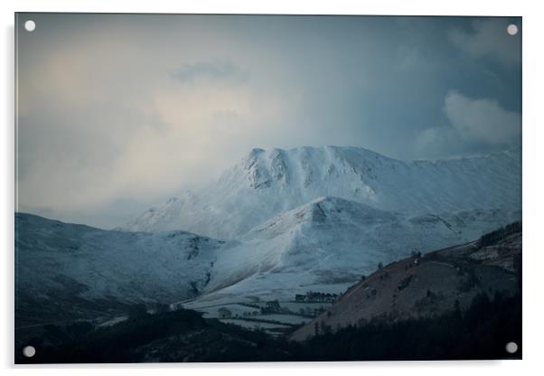 Morning Light on Causey Pike Acrylic by John Malley