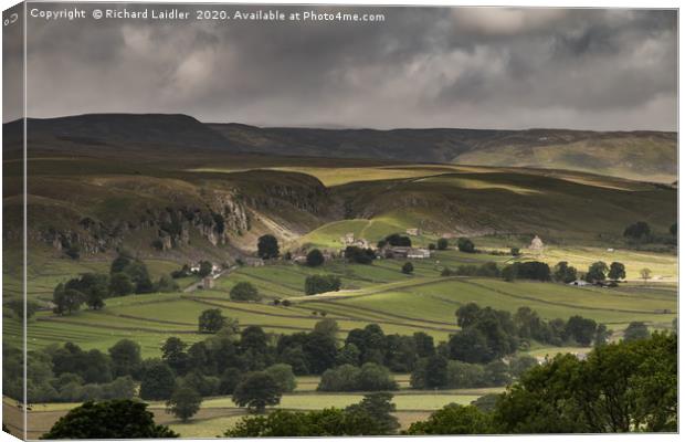 Bright Interval on Holwick, Teesdale Canvas Print by Richard Laidler