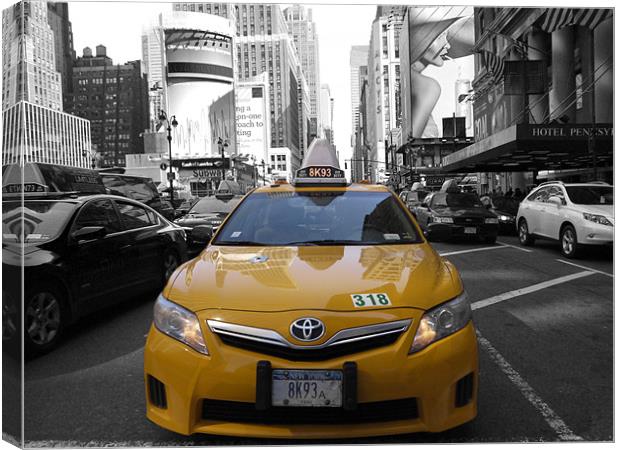 Taxi! Canvas Print by peter tachauer