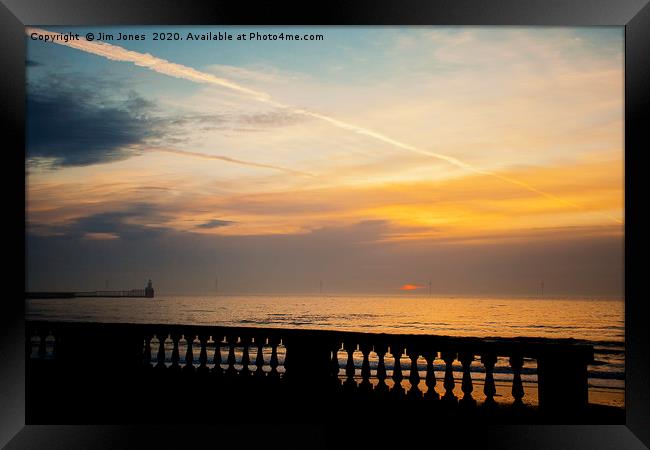 Sunrise from the Promenade at Blyth (2) Framed Print by Jim Jones