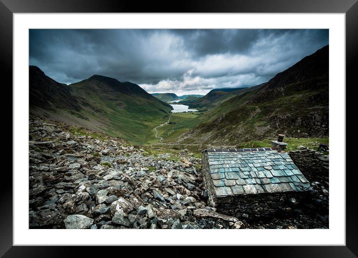 Warnscale Mountain Bothy Framed Mounted Print by John Malley