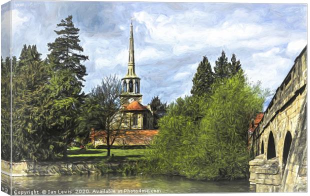 Church By The Thames Wallingford Canvas Print by Ian Lewis